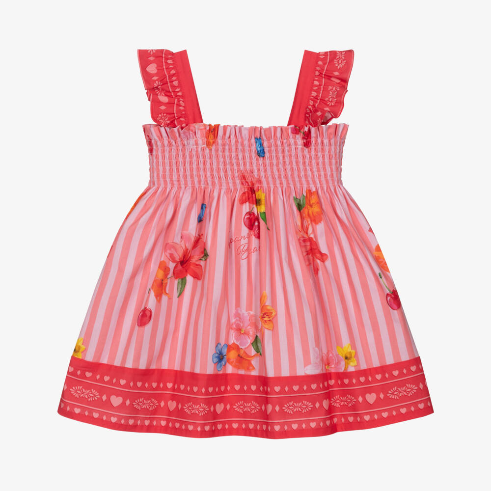 Lapin House-فستان زهور بخطوط باستيل للبنات | Childrensalon Outlet