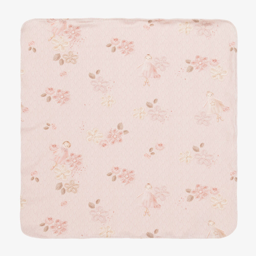 Lapin House-Girls Pink Ballet Cotton Blanket | Childrensalon Outlet