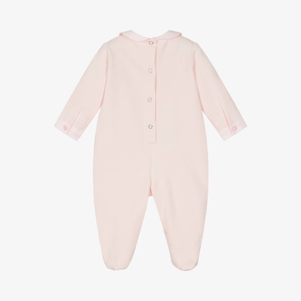 Lapin House-Girls Pink Collared Babysuit | Childrensalon Outlet
