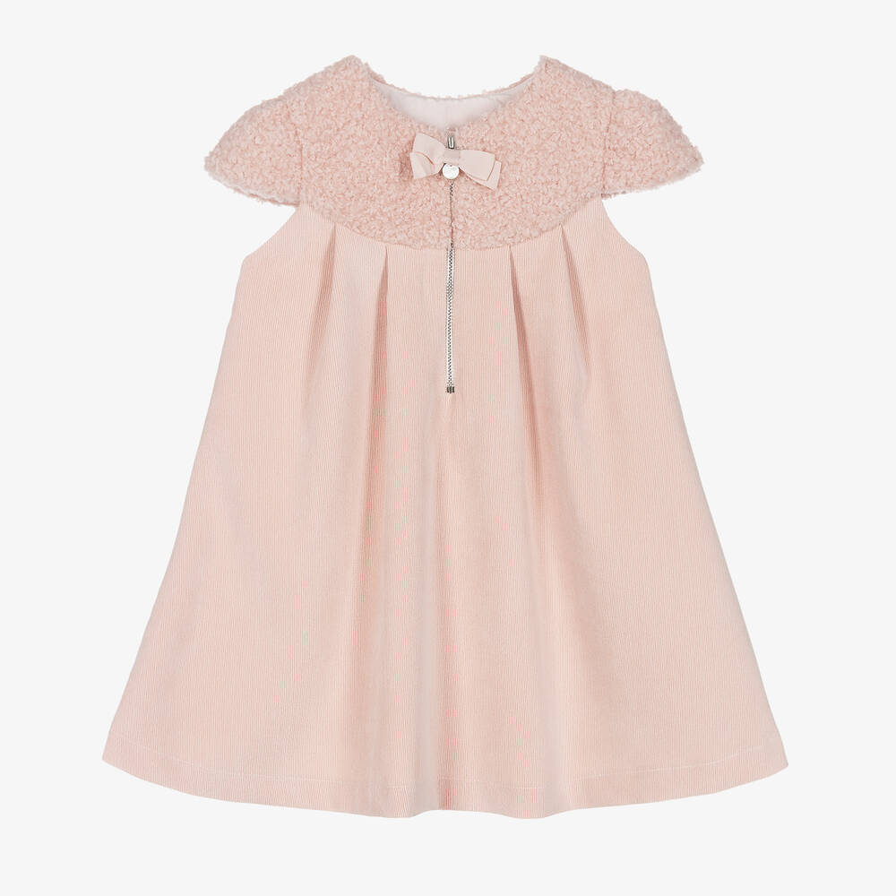 Lapin House - Розовое вельветовое платье | Childrensalon