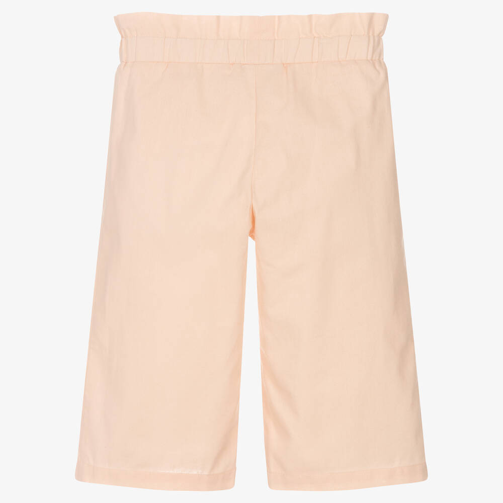 Lapin House-Розовые укороченные брюки из хлопка | Childrensalon Outlet