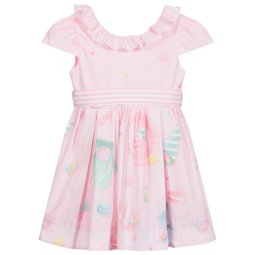 Lapin House-Girls Pink Cotton Dress  | Childrensalon Outlet