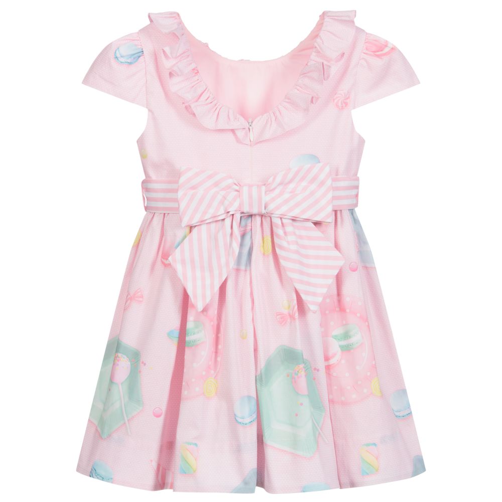 Lapin House-Girls Pink Cotton Dress  | Childrensalon Outlet