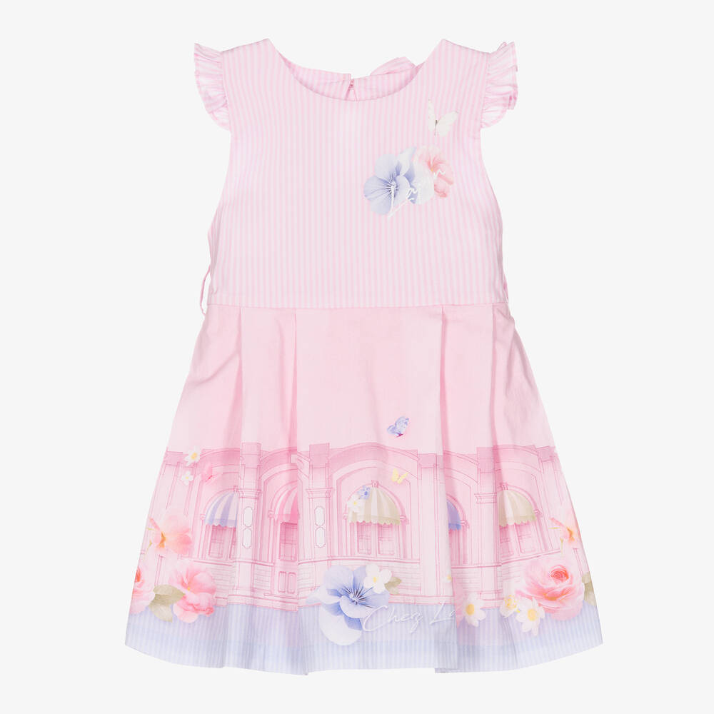 Lapin House-Girls Pink Cotton Dress | Childrensalon Outlet