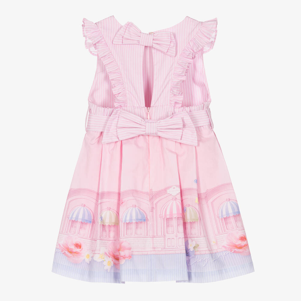 Lapin House-Girls Pink Cotton Dress | Childrensalon Outlet