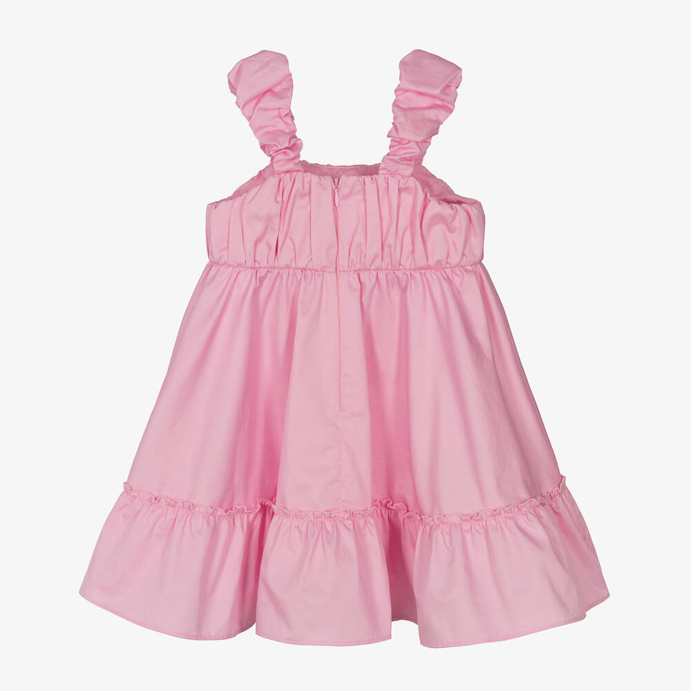 Lapin House-Girls Pink Cotton Dress | Childrensalon Outlet