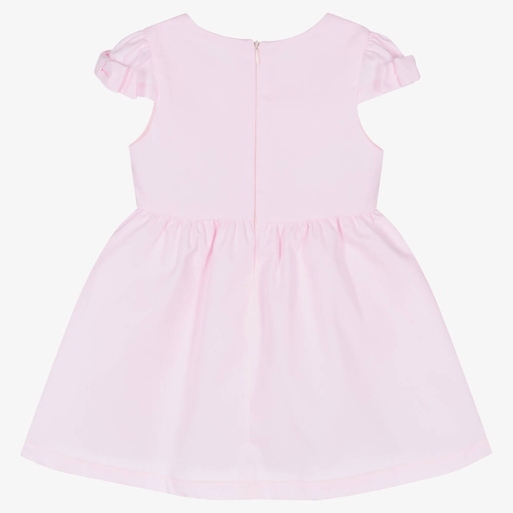 Lapin House - Girls Pink Cotton Floral Dress | Childrensalon Outlet