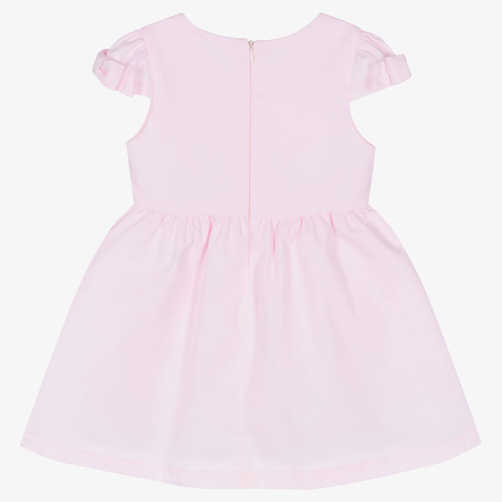 Lapin House-Girls Pink Cotton Floral Dress | Childrensalon Outlet
