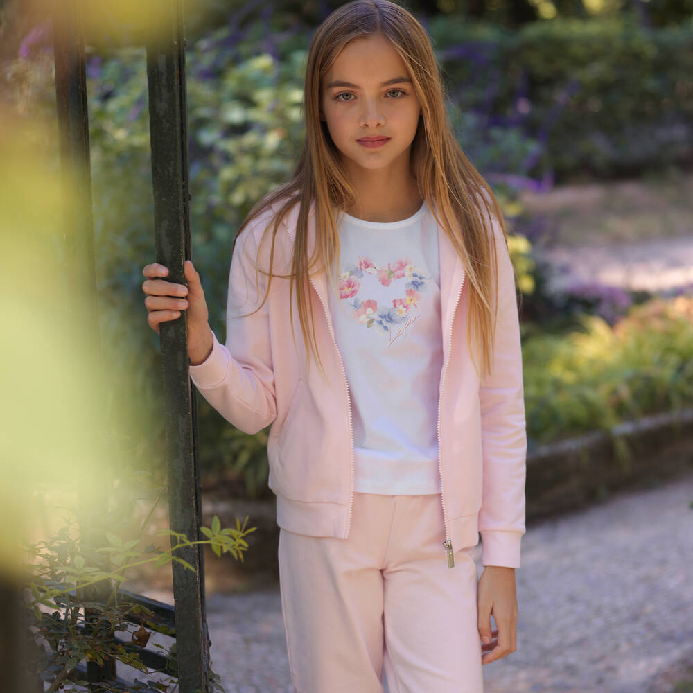 Lapin House-Розовый спортивный костюм из хлопкового джерси | Childrensalon Outlet