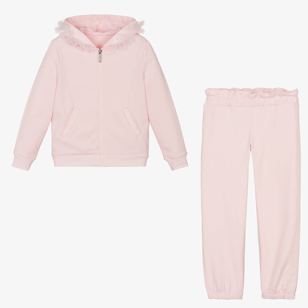 Lapin House-Розовый спортивный костюм из хлопкового джерси | Childrensalon Outlet