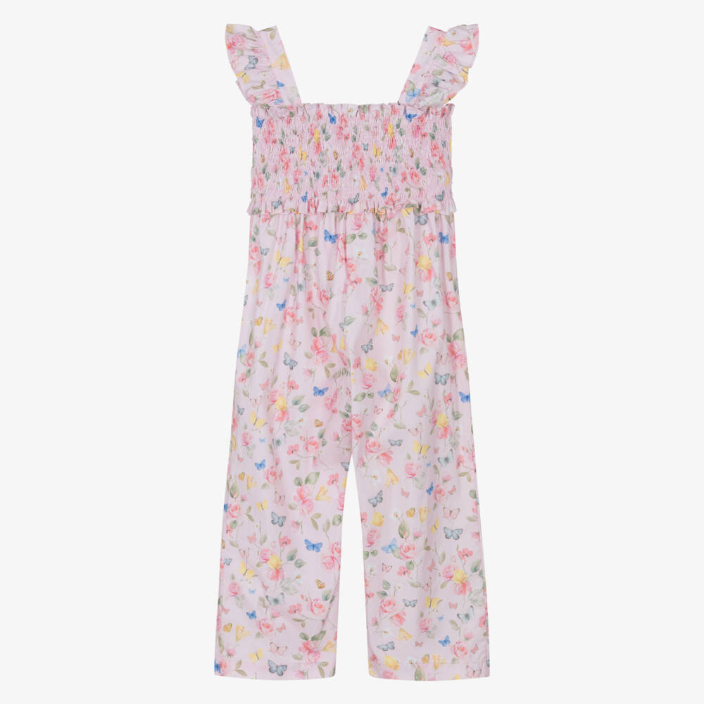 Lapin House-Белый комбинезон с цветочным узором для девочек | Childrensalon Outlet