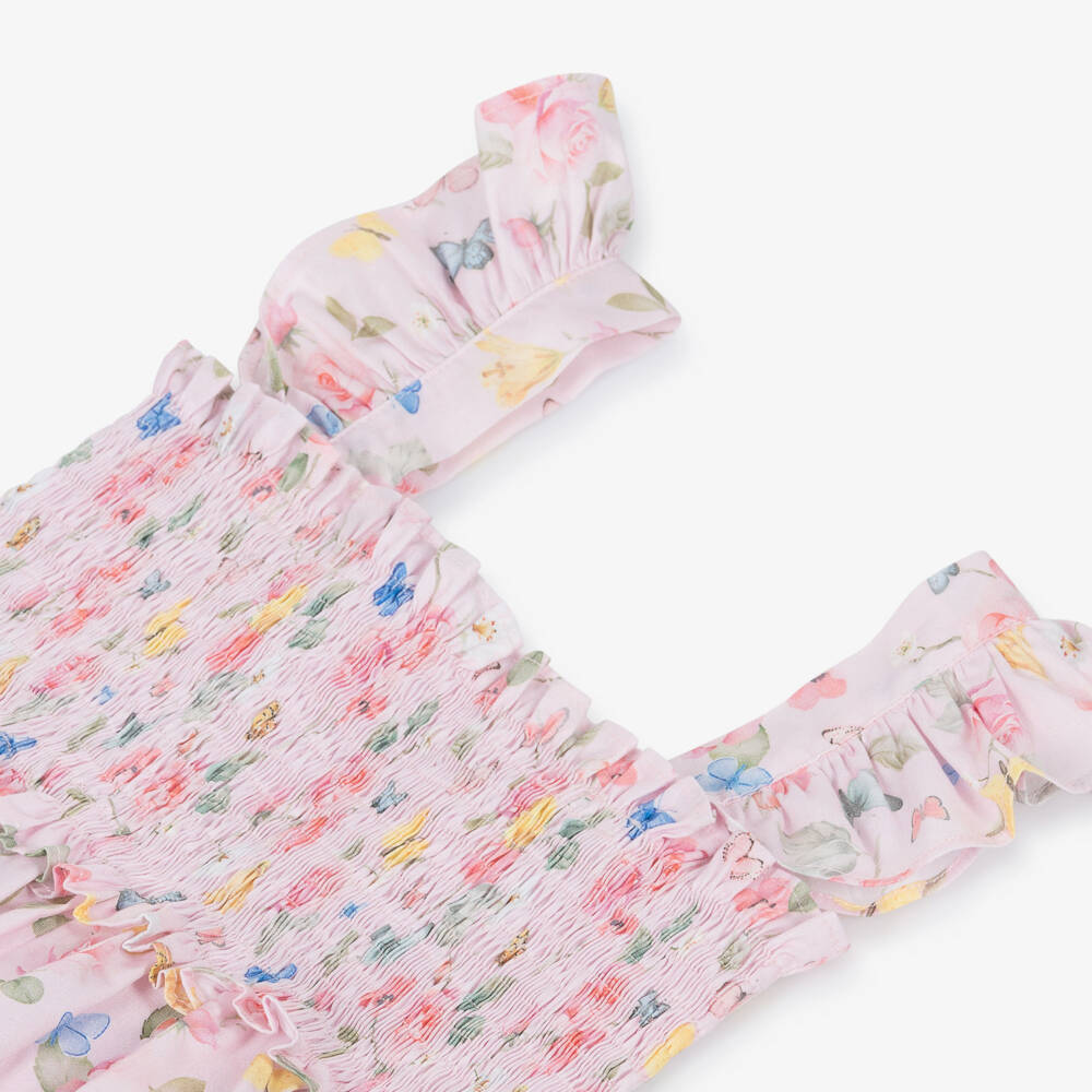 Lapin House-Белый комбинезон с цветочным узором для девочек | Childrensalon Outlet