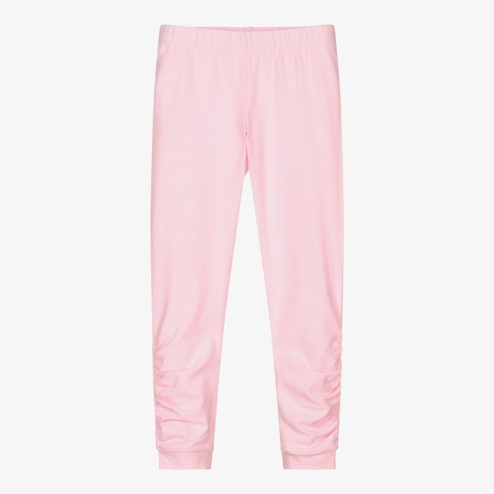 Lapin House - Girls Pink Cotton Leggings | Childrensalon