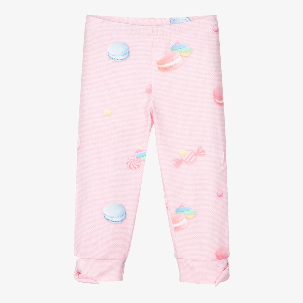 Lapin House - Girls Pink Cotton Leggings | Childrensalon