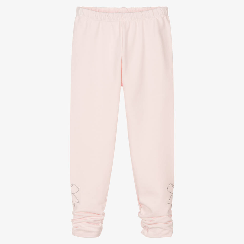 Lapin House-Girls Pink Cotton Leggings | Childrensalon Outlet