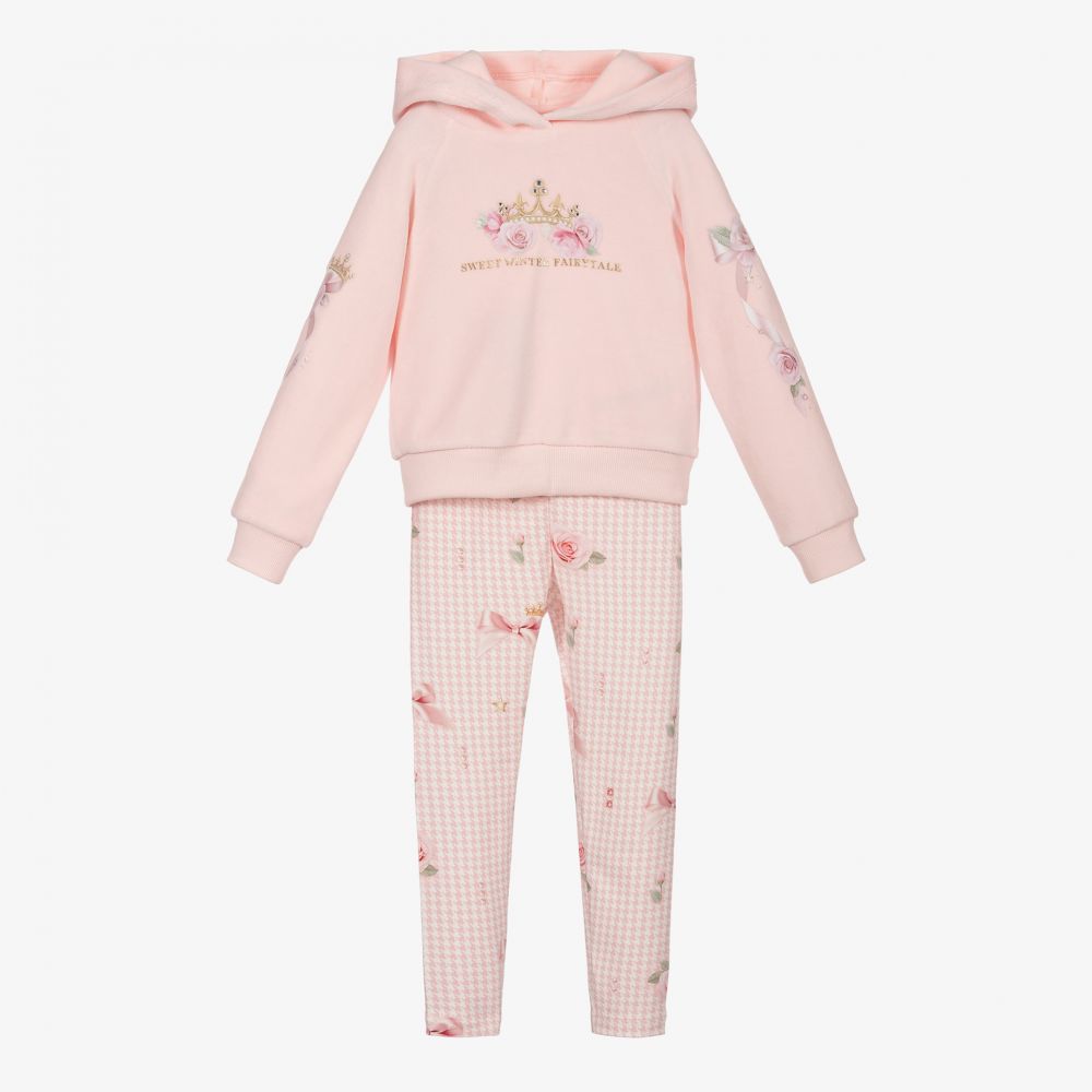 Lapin House-Розовый хлопковый комплект с легинсами для девочек | Childrensalon Outlet