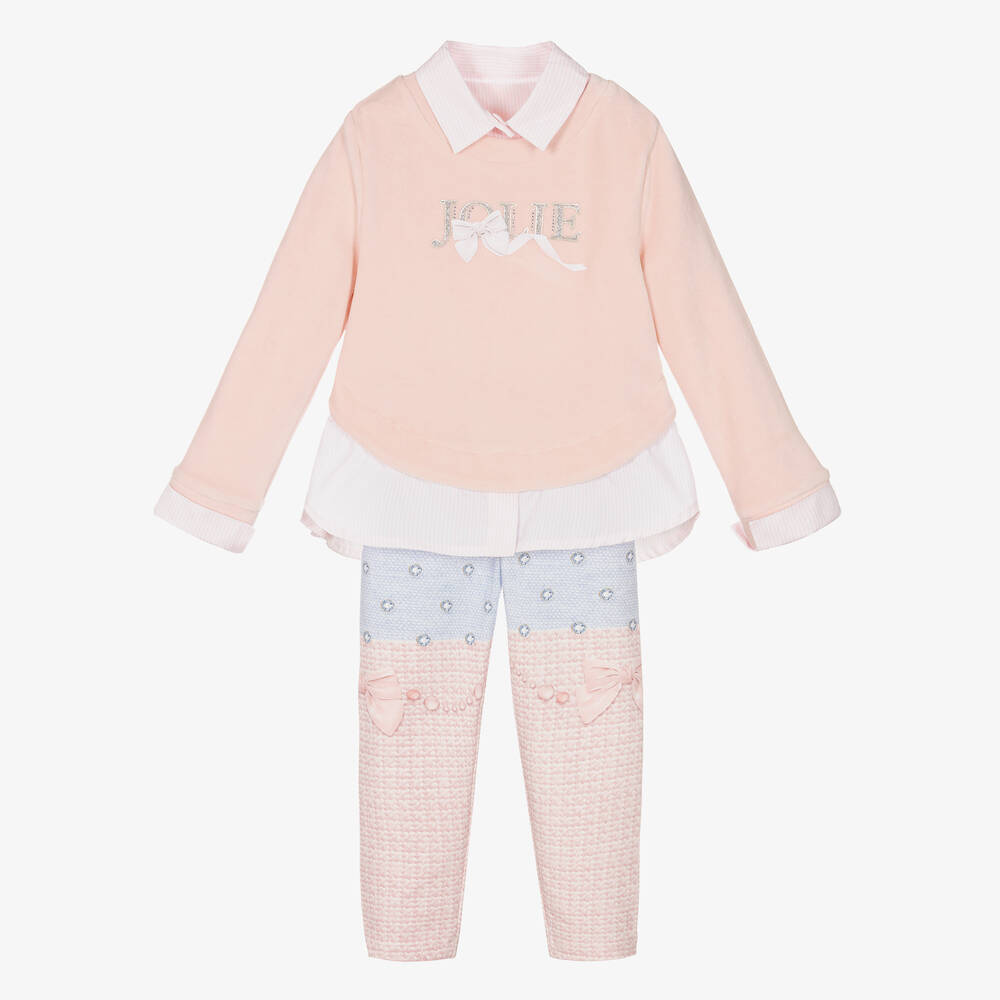 Lapin House - Rosa Baumwoll-Leggings-Set (M) | Childrensalon