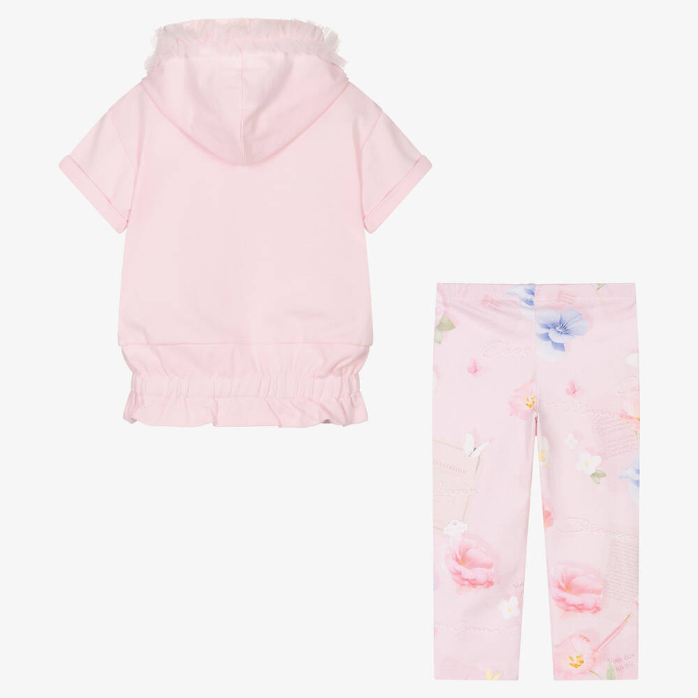 Lapin House-Розовый топ и легинсы из хлопка | Childrensalon Outlet