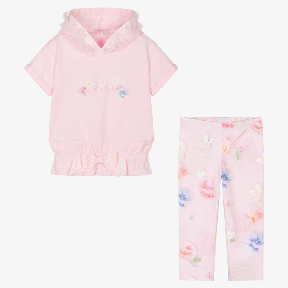 Lapin House-Розовый топ и легинсы из хлопка | Childrensalon Outlet