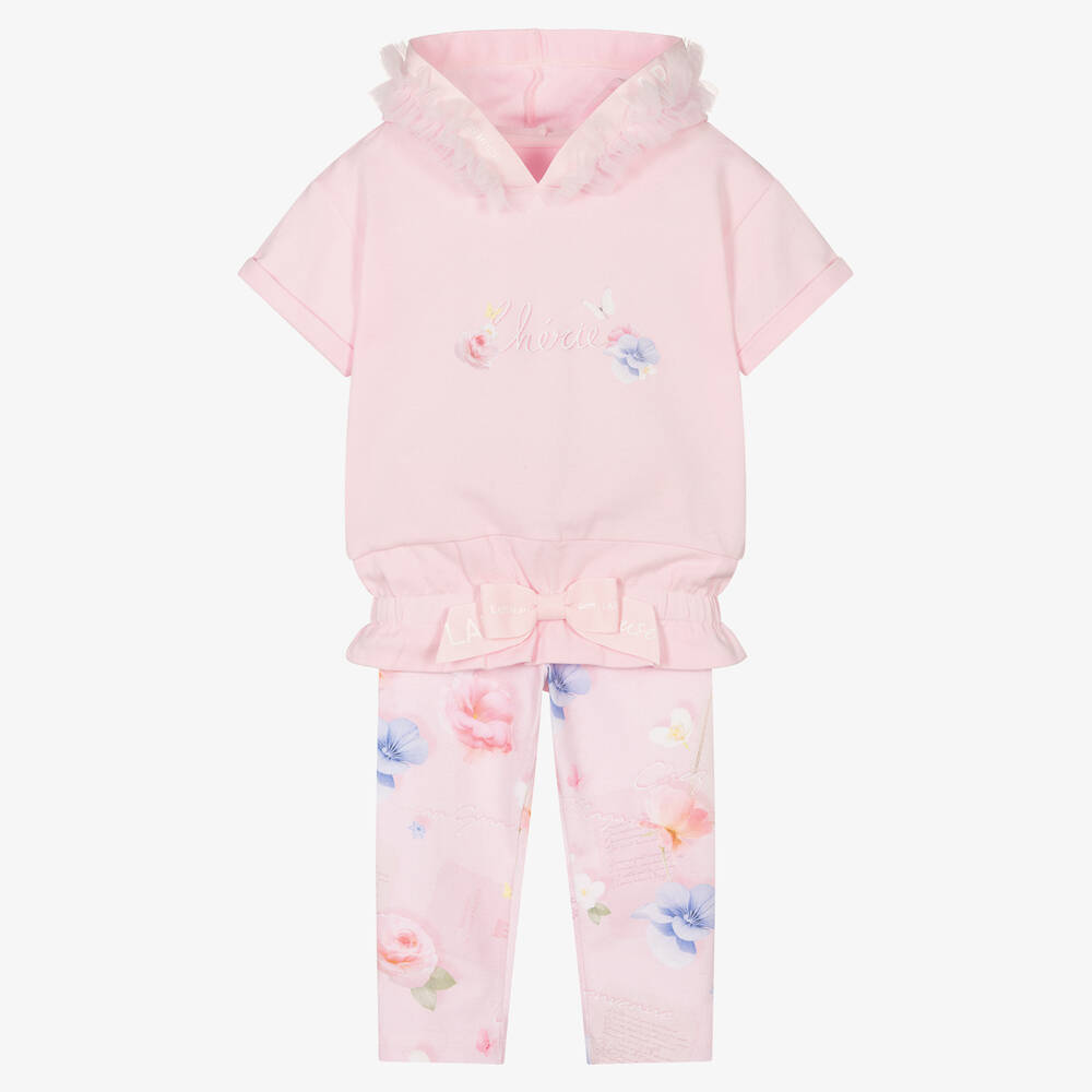 Lapin House - Ensemble legging coton rose fille | Childrensalon