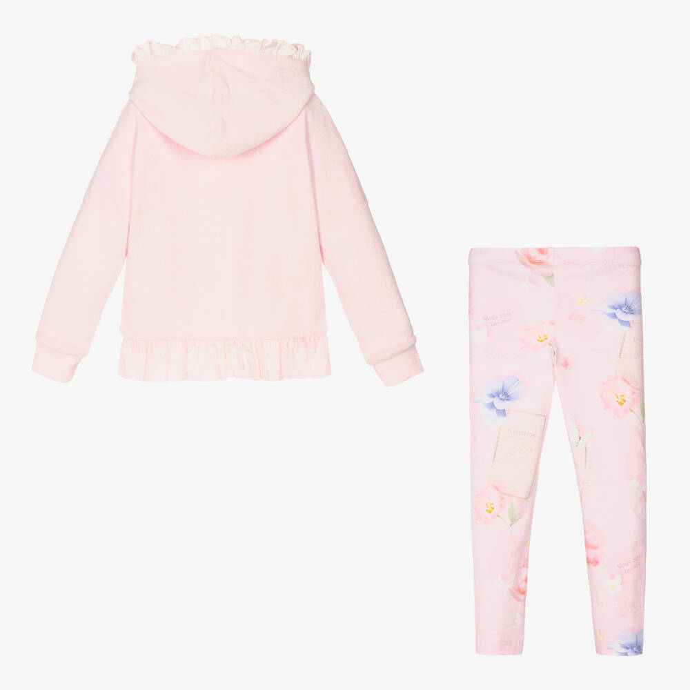 Lapin House-Розовая двусторонняя худи и легинсы из хлопка | Childrensalon Outlet