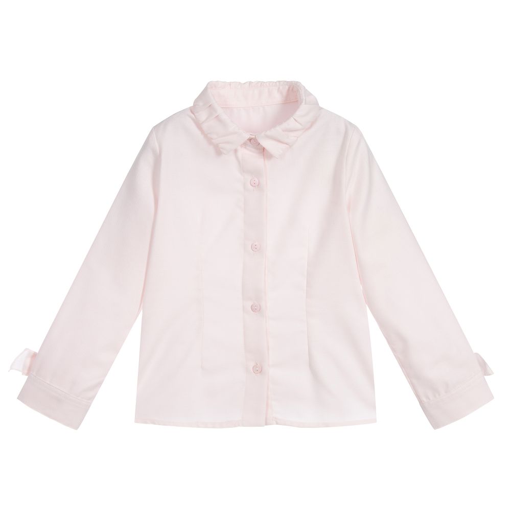 Lapin House - Chemise rose en coton Fille | Childrensalon