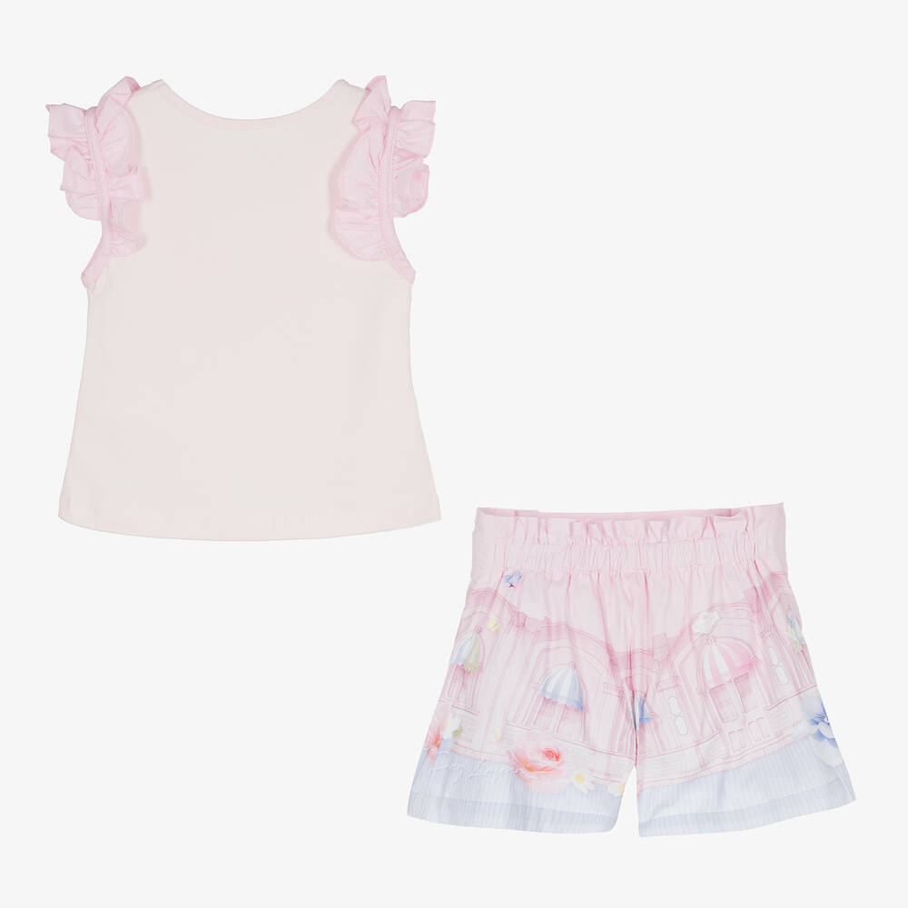 Lapin House-طقم شورت قطن لون زهري | Childrensalon Outlet