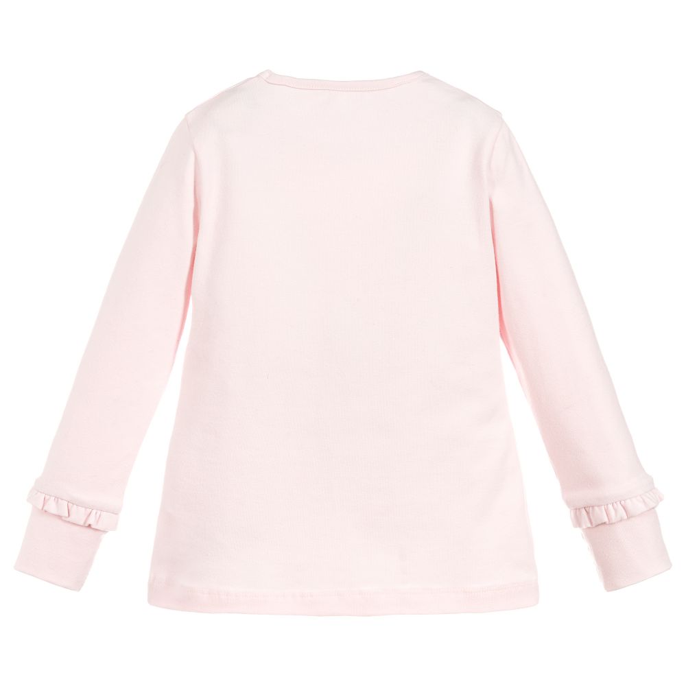 Lapin House-Girls Pink Cotton Top | Childrensalon Outlet