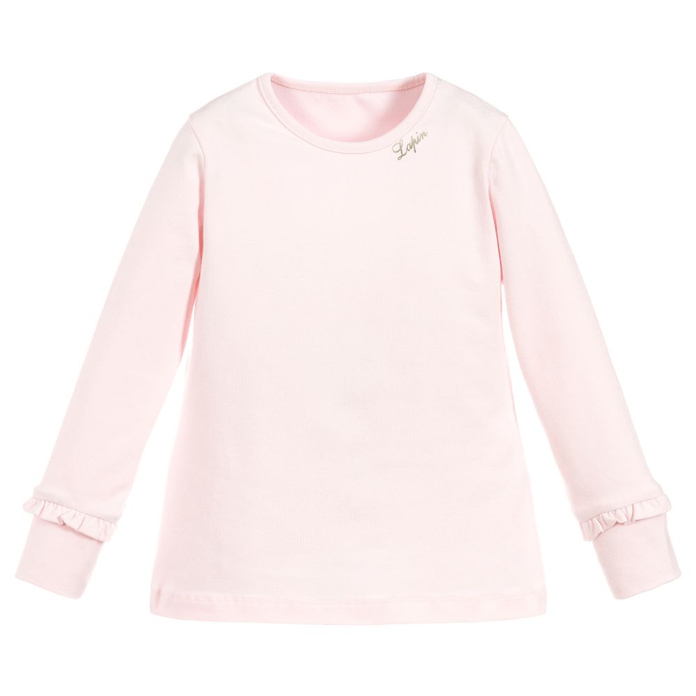 Lapin House - Girls Pink Cotton Top | Childrensalon