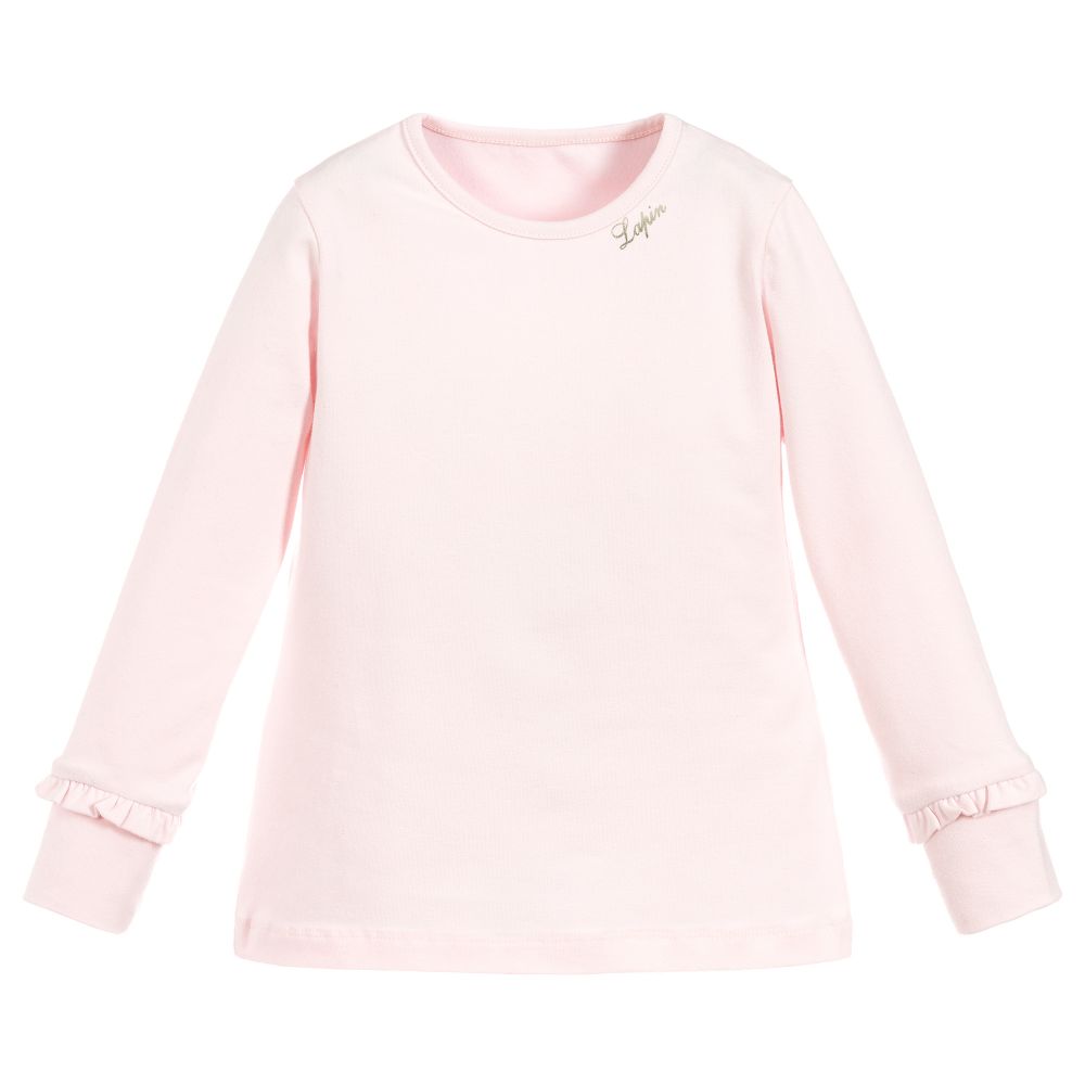 Lapin House-Girls Pink Cotton Top | Childrensalon Outlet