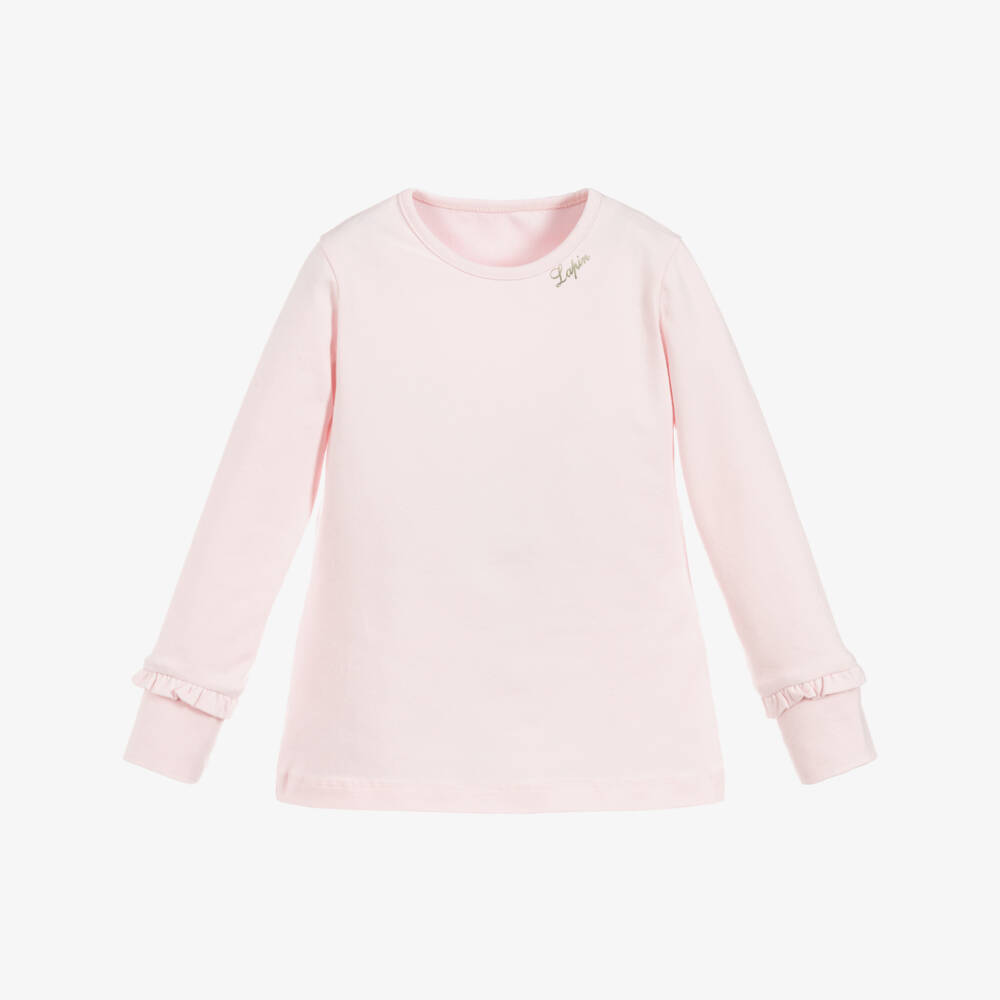 Lapin House-Girls Pink Cotton Top | Childrensalon Outlet