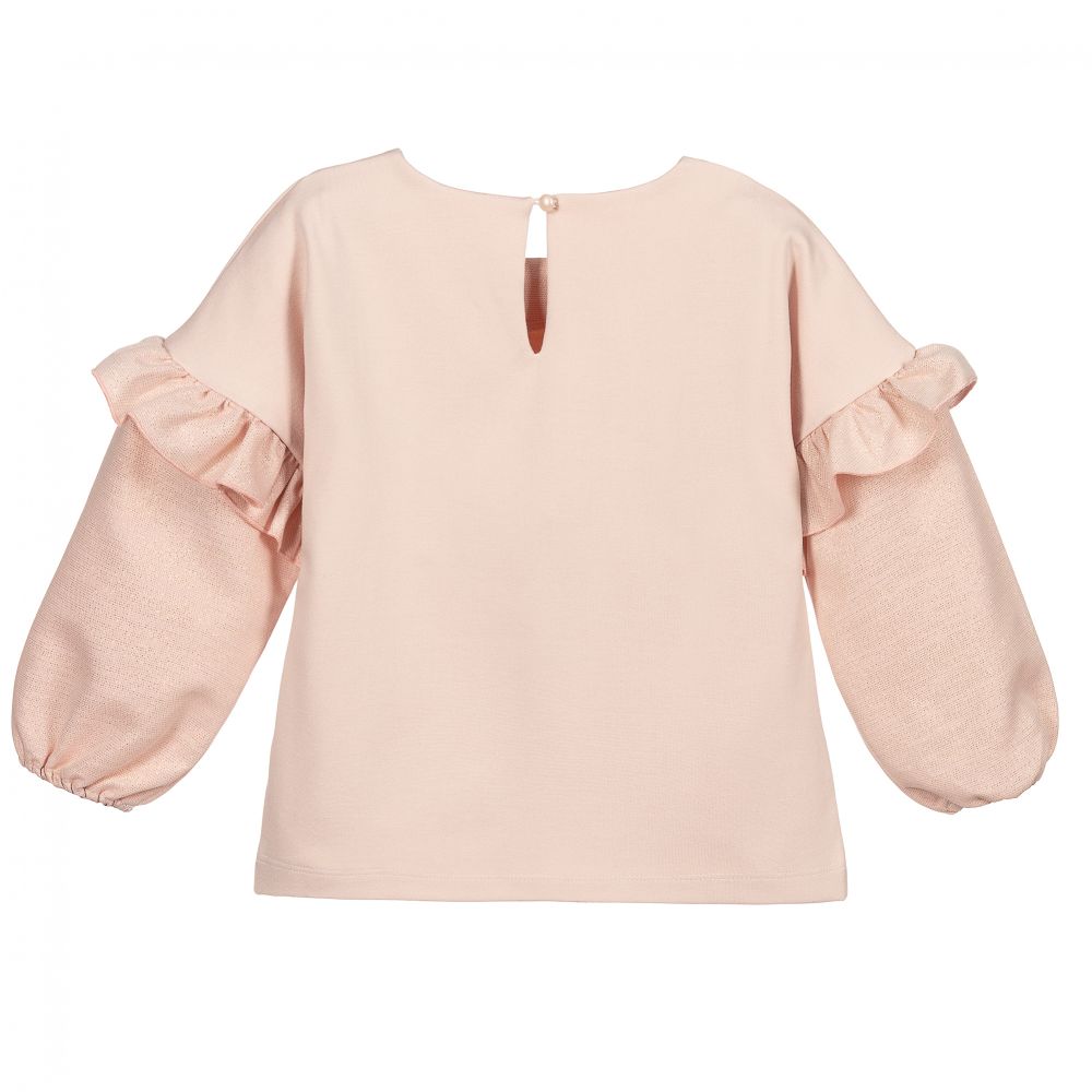 Lapin House-Girls Pink Cotton Top | Childrensalon Outlet