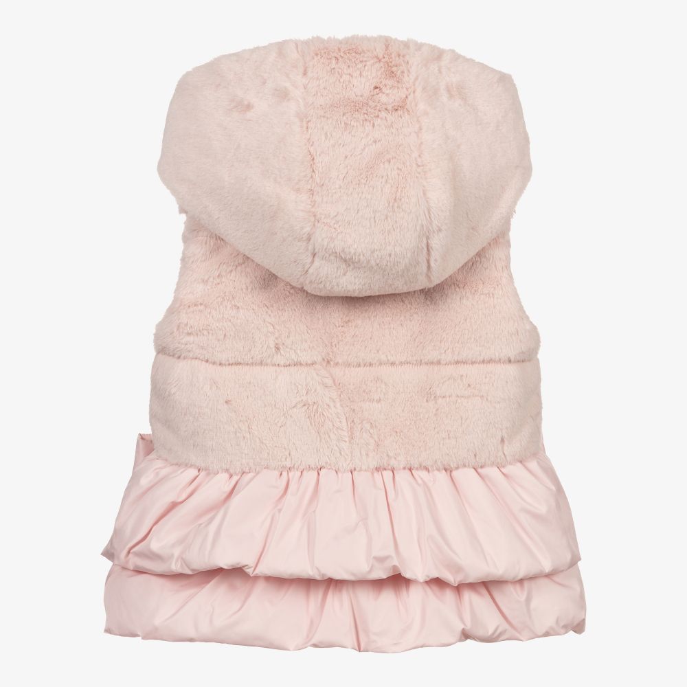 لابين هاوس-جيليه فرو صناعي لون زهري للبنات | Childrensalon Outlet