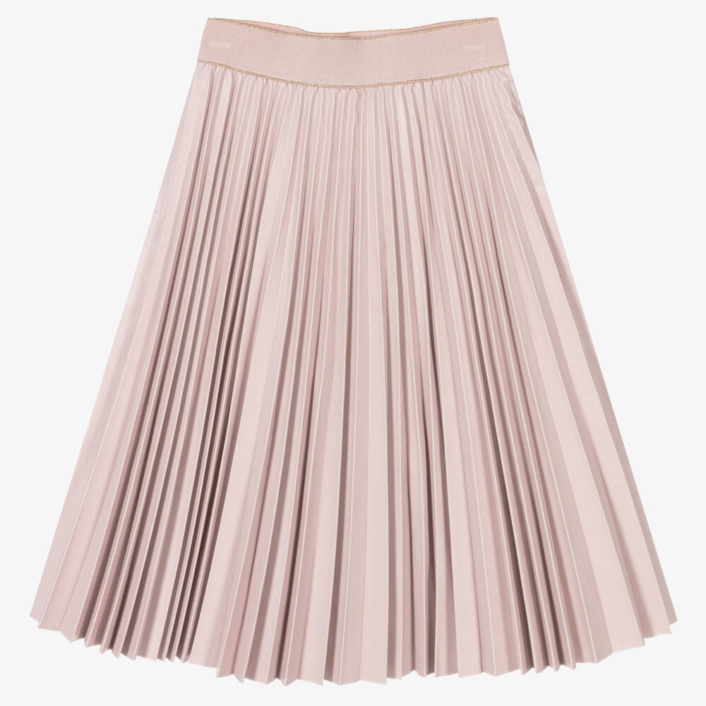 Lapin House - Girls Pink Faux Leather Skirt | Childrensalon