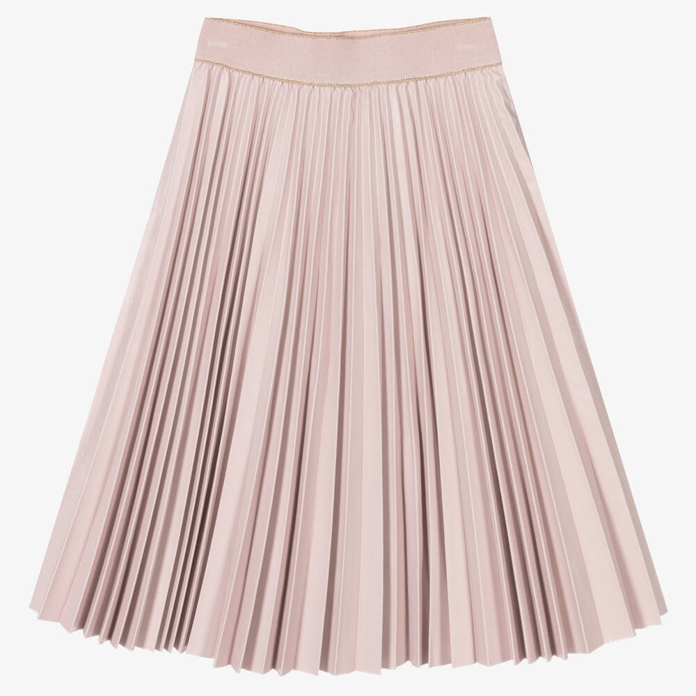 Light pink shop leather skirt