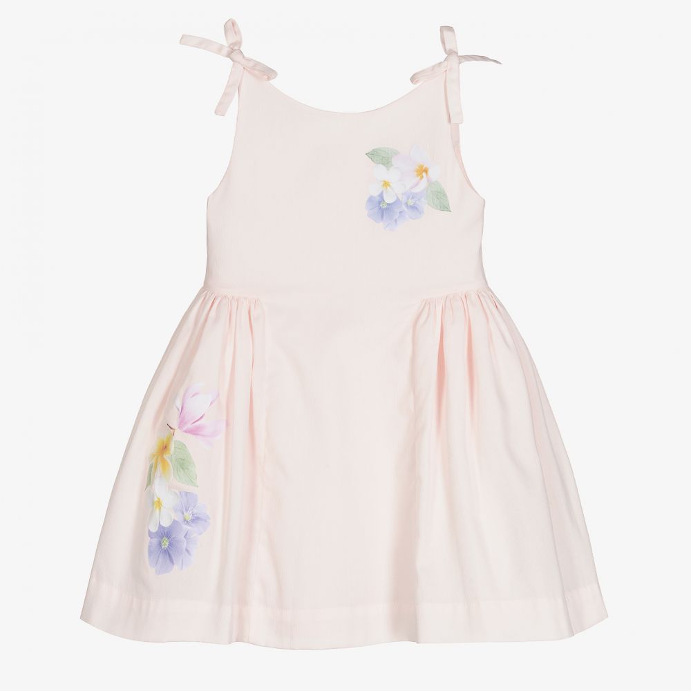 Lapin House-Girls Pink Floral Dress | Childrensalon Outlet