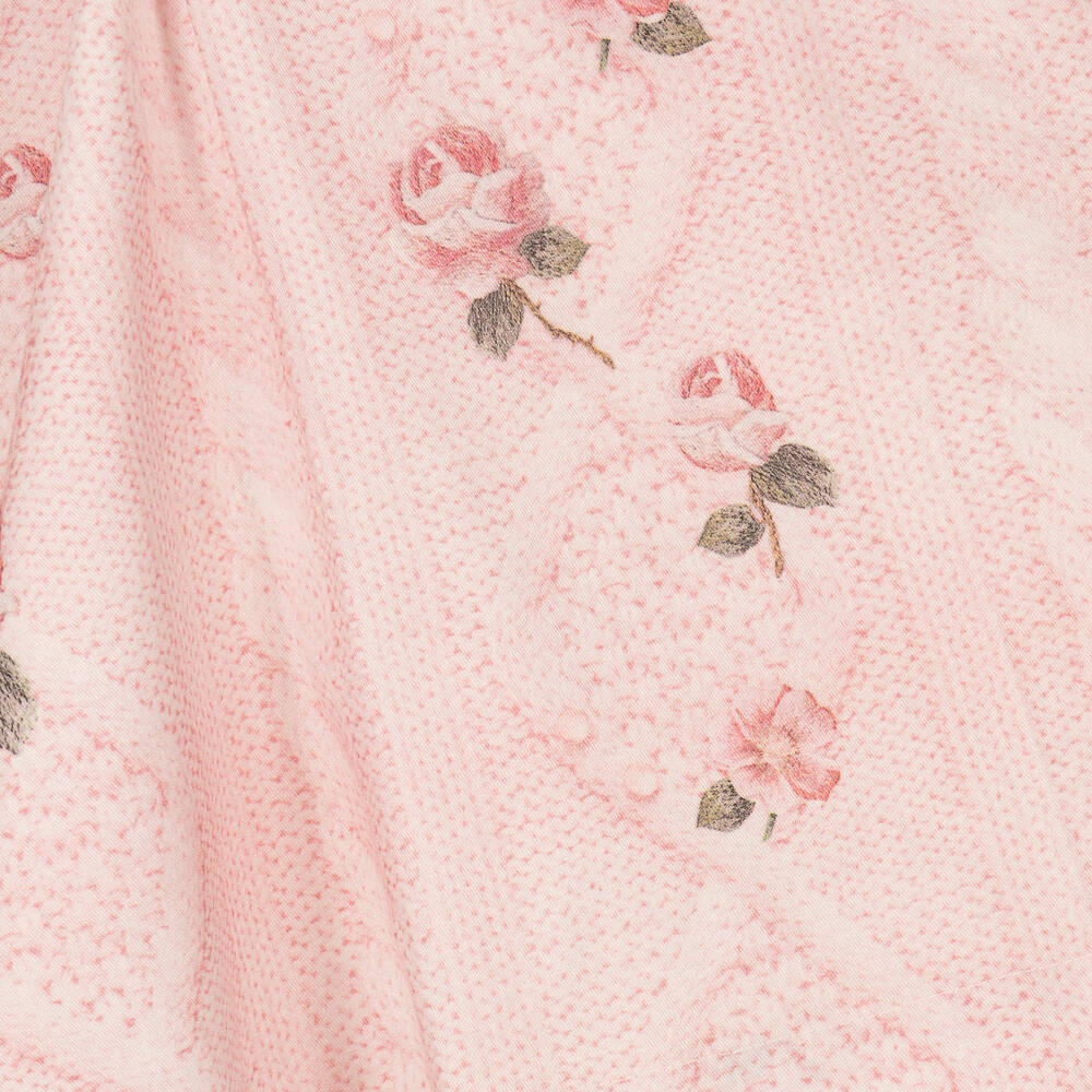 Lapin House-Girls Pink Floral Tulle Dress | Childrensalon Outlet