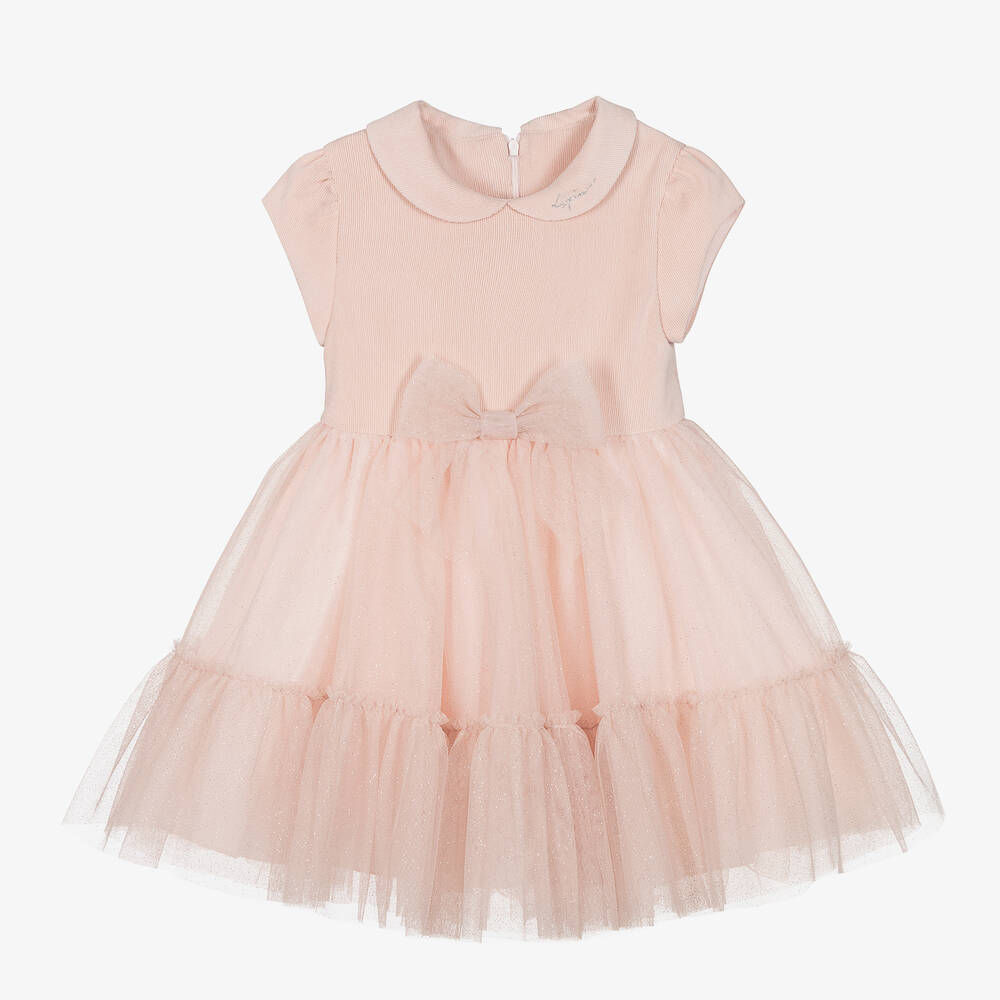 Lapin House - Розовое платье из тюля с блестками | Childrensalon