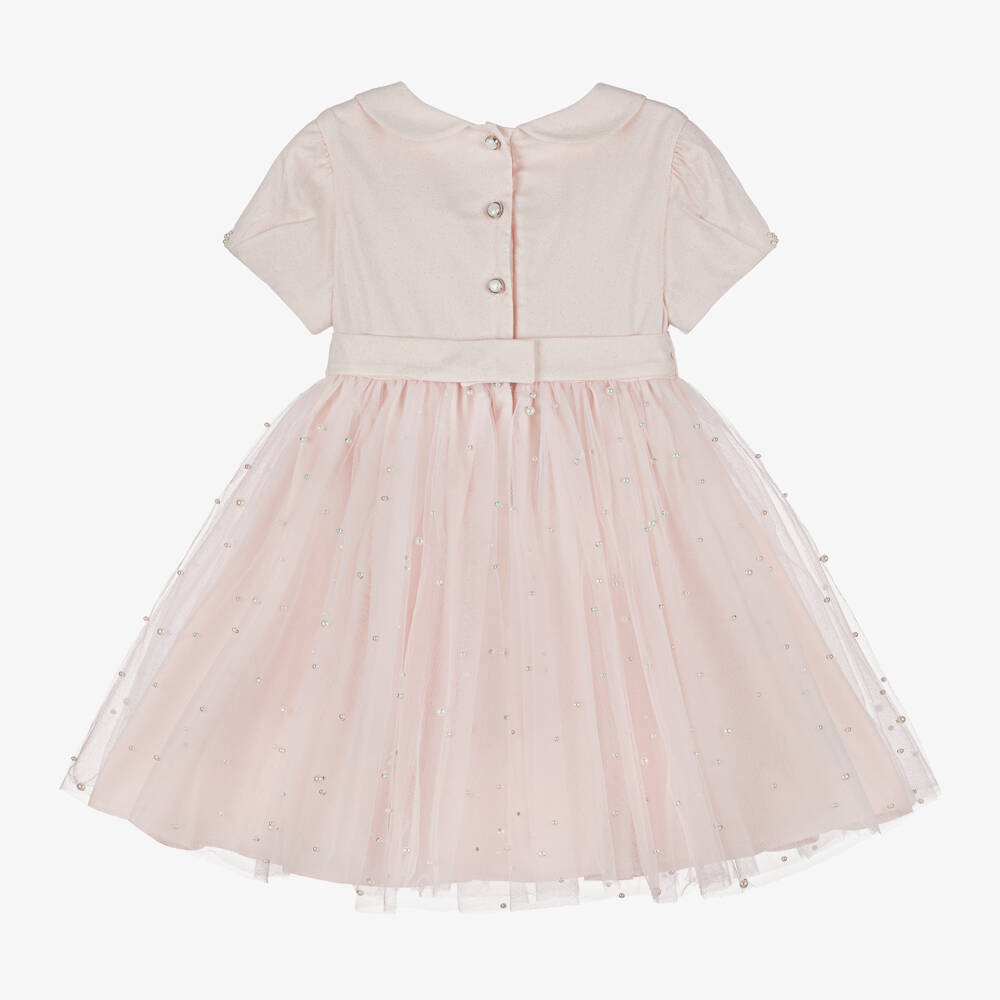 Lapin House Pale Pink Tulle Bow Dress main image 0