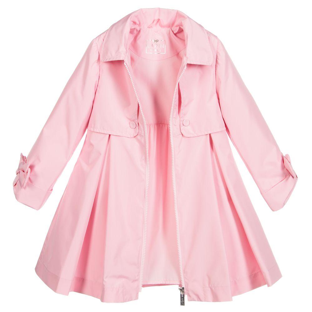 Lapin House-Girls Pink Hooded Coat | Childrensalon Outlet