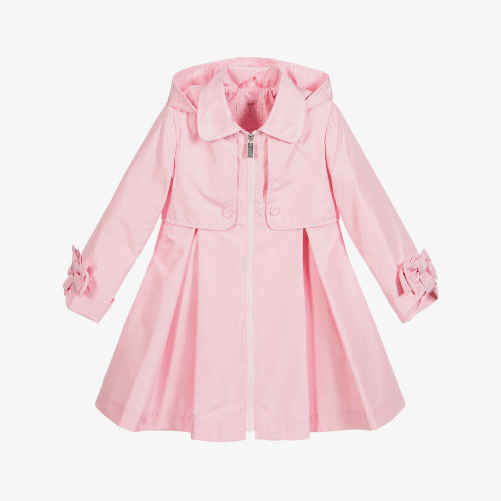 Lapin House-معطف هودي تاكتيل لون زهري للبنات | Childrensalon Outlet