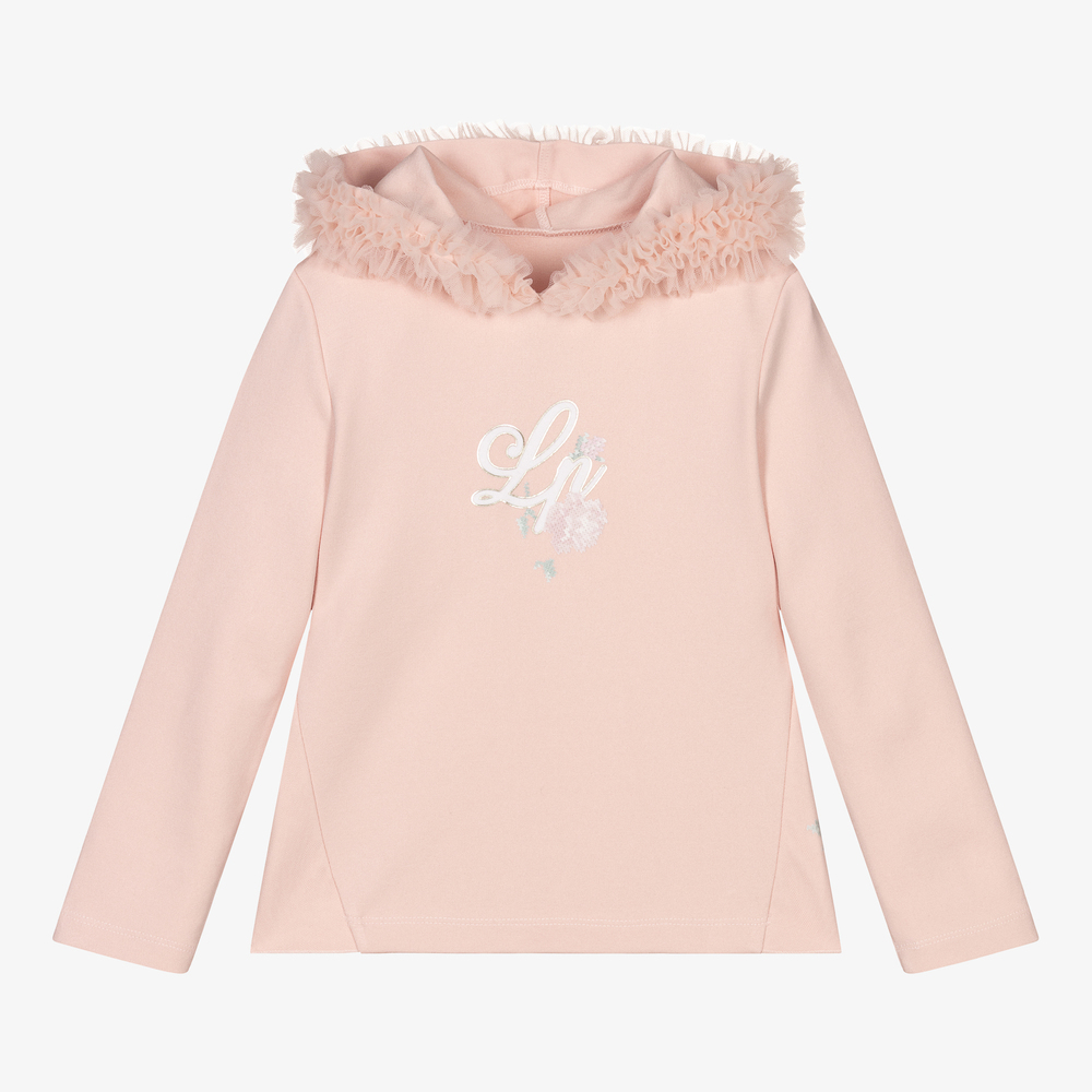 Lapin House - Sweat à capuche rose Fille | Childrensalon