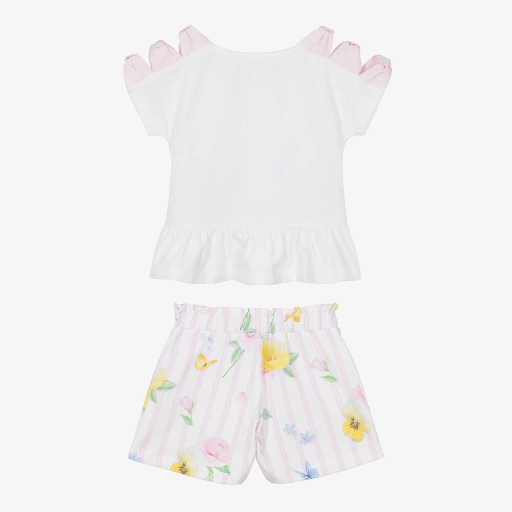 Lapin House-طقم زهري وعاجي مزهر للبنات | Childrensalon Outlet