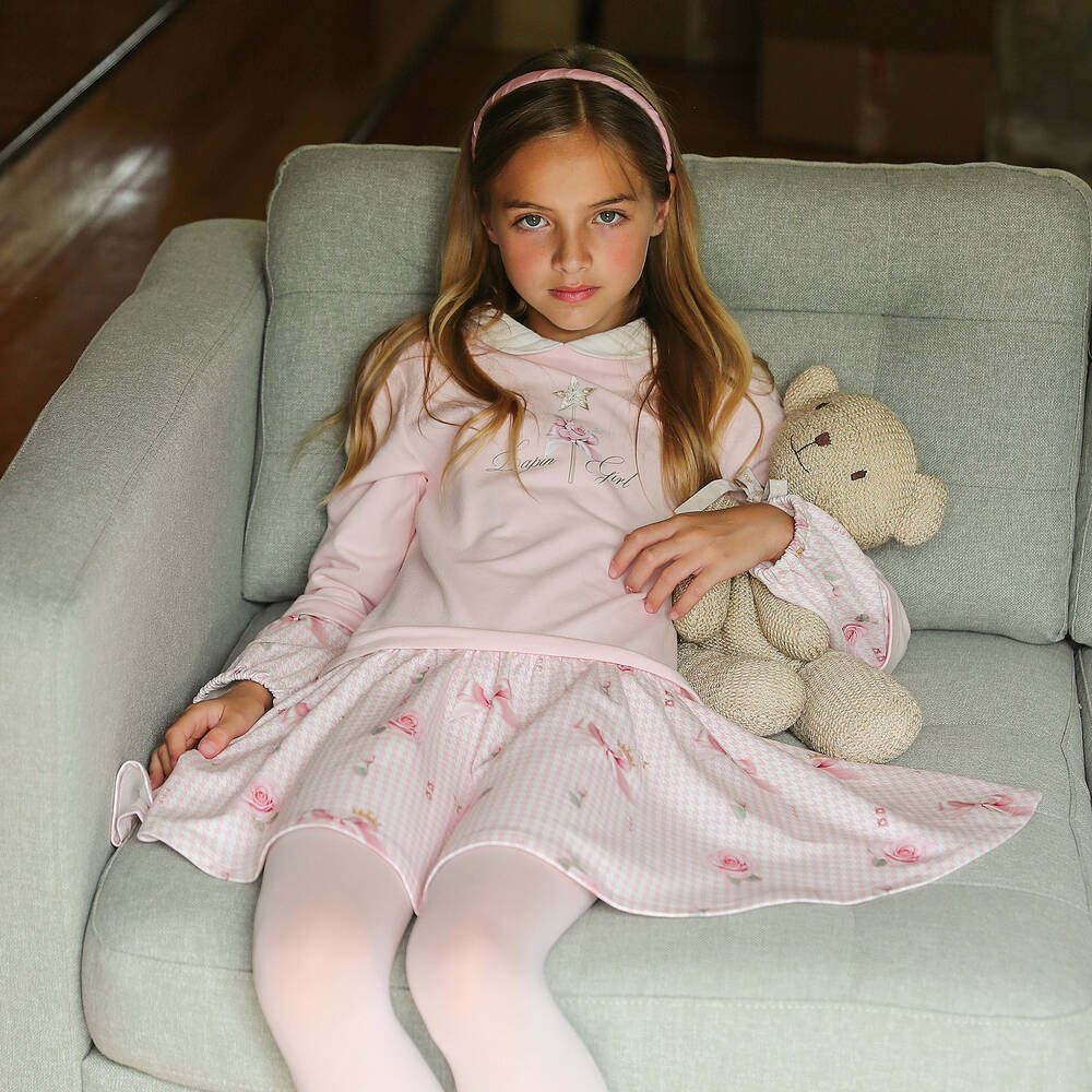 Lapin House-Girls Pink Jersey Dress | Childrensalon Outlet