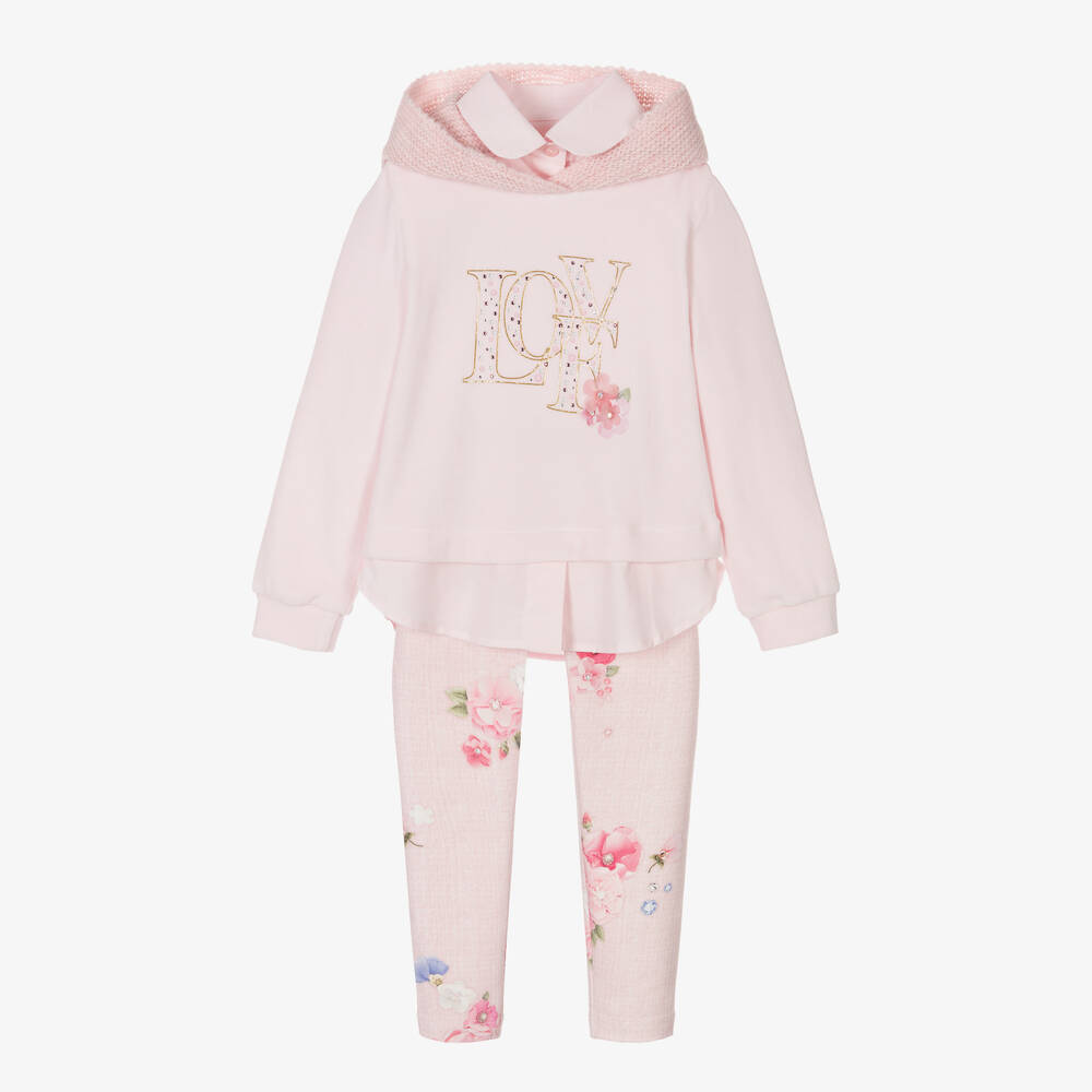 Lapin House-Girls Pink Jersey Leggings Set | Childrensalon Outlet