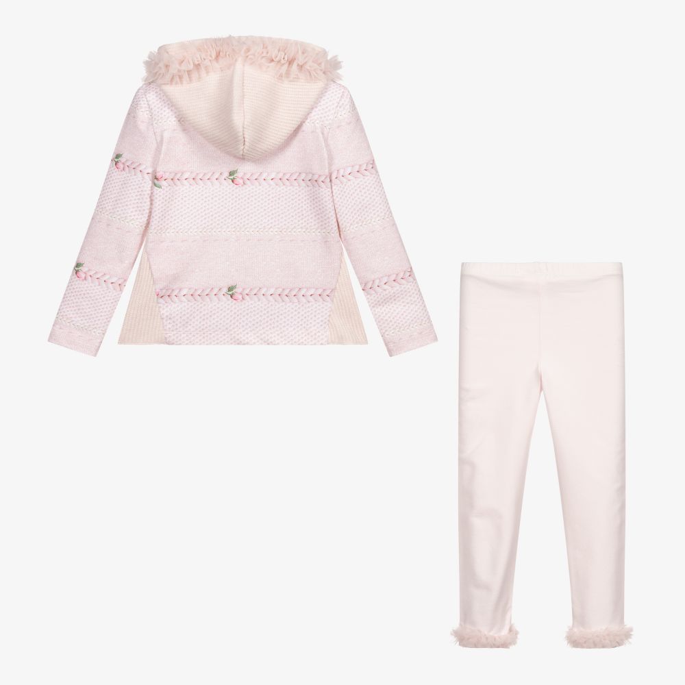 Lapin House-Розовый топ с леггинсами для девочек | Childrensalon Outlet