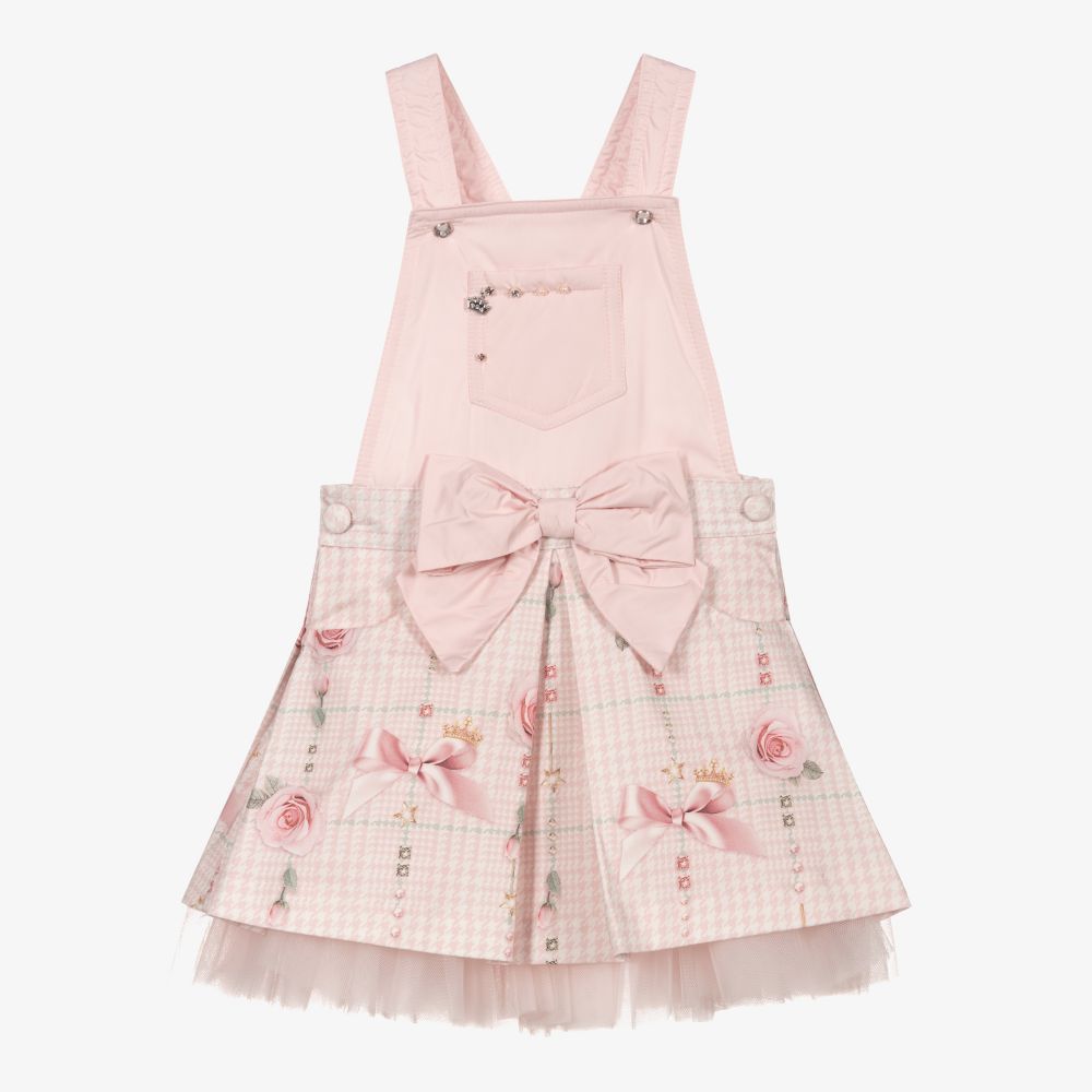 Lapin House Girls Pink Pinafore Dress Childrensalon Outlet