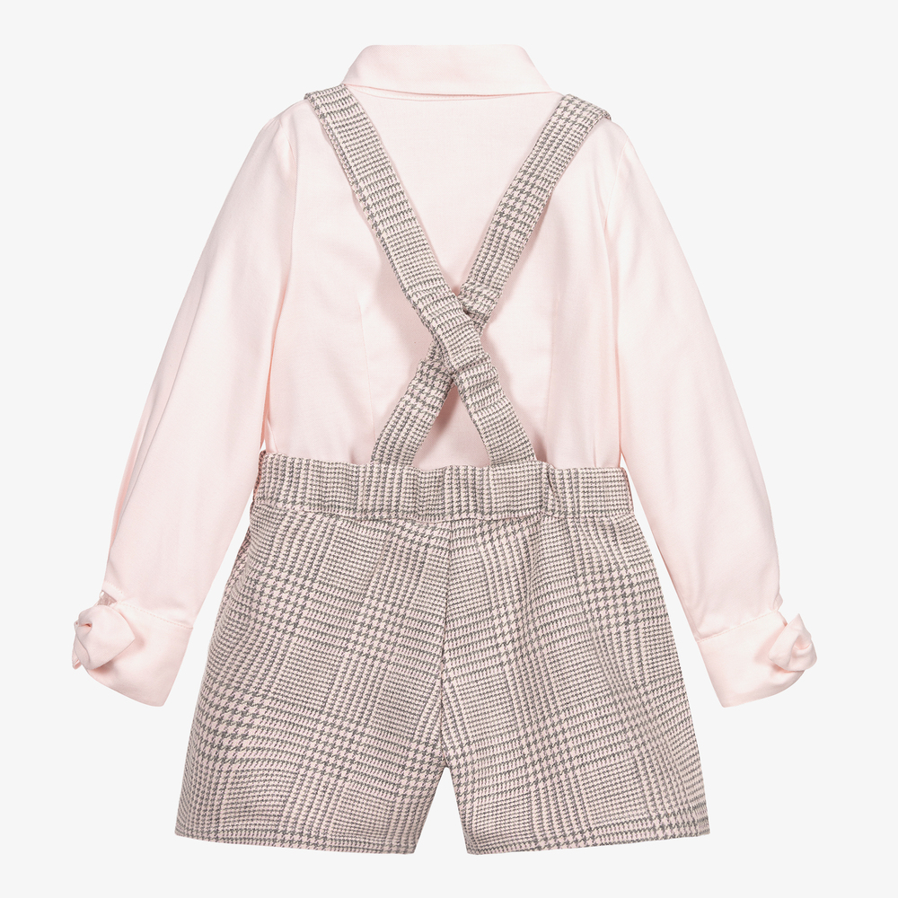Lapin House-Girls Pink Shirt & Shorts Set | Childrensalon Outlet