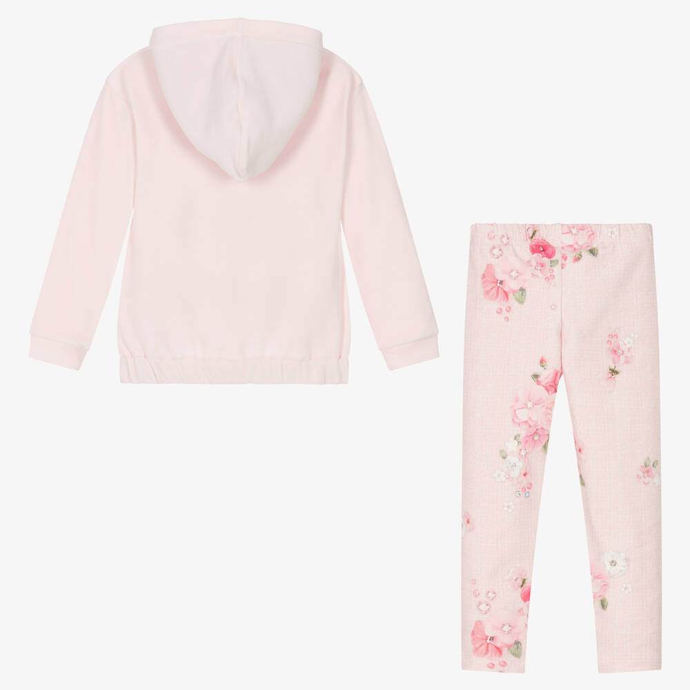 Lapin House-Розовый топ с медвежонком и легинсы | Childrensalon Outlet