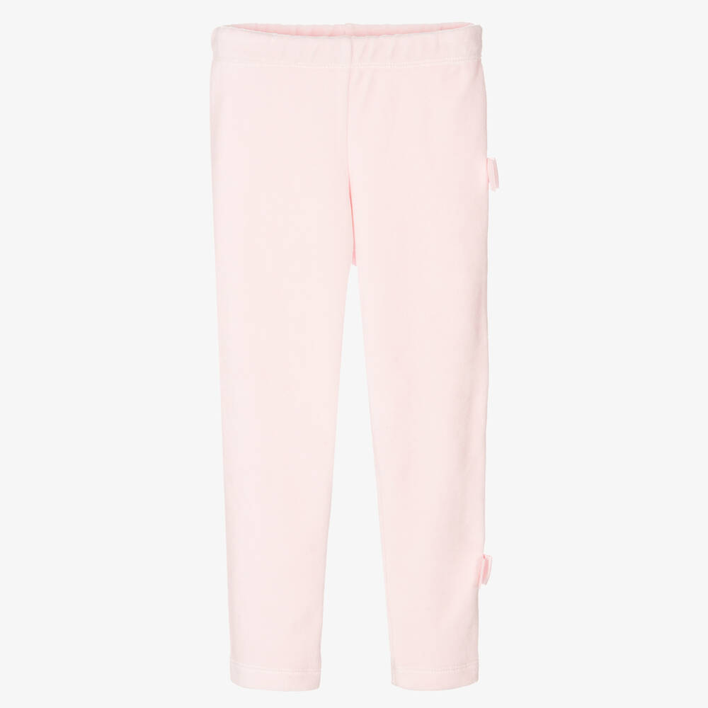 Lapin House - Legging rose en velours Fille | Childrensalon